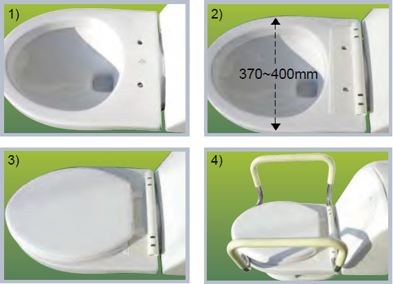 Qmobility Toilet Seat Grab Bar